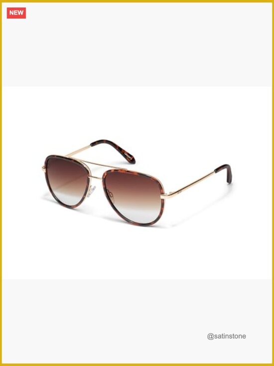 Medium Aviator Sunglasses with UV Protection, Combination Frame main image 5